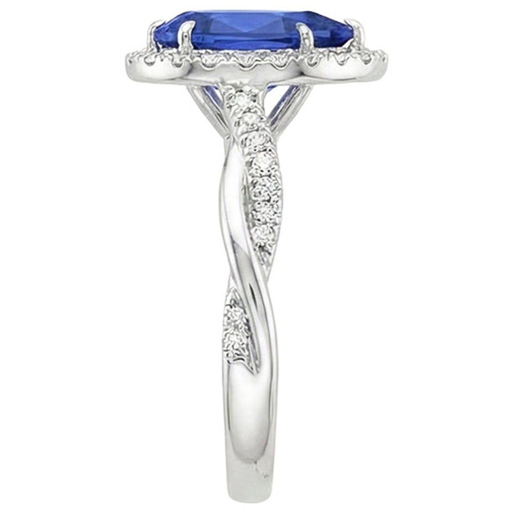 naturel pear diamant 5.50carats bague sur blanc