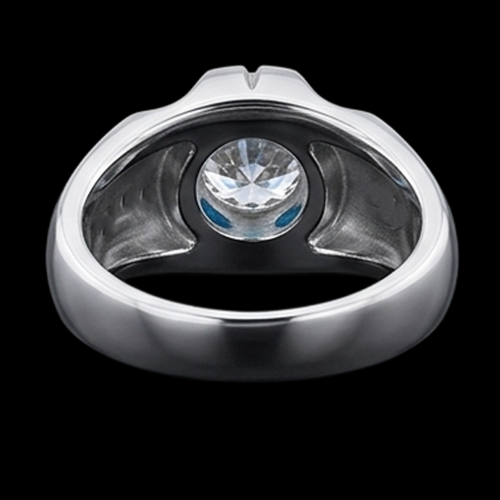 Bague Solitaire Diamant Naturels Extraits des Mines ( et non cultivés en laboratoire ) Rond Gypsy 2.50 Carat Or Blanc 14K