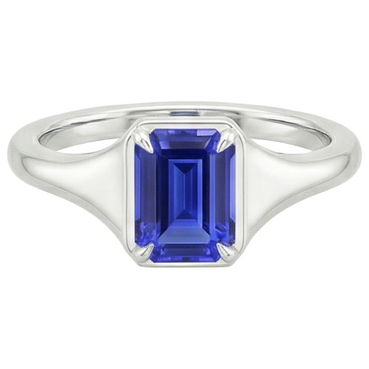 naturel diamant 3carats bague vue de profil