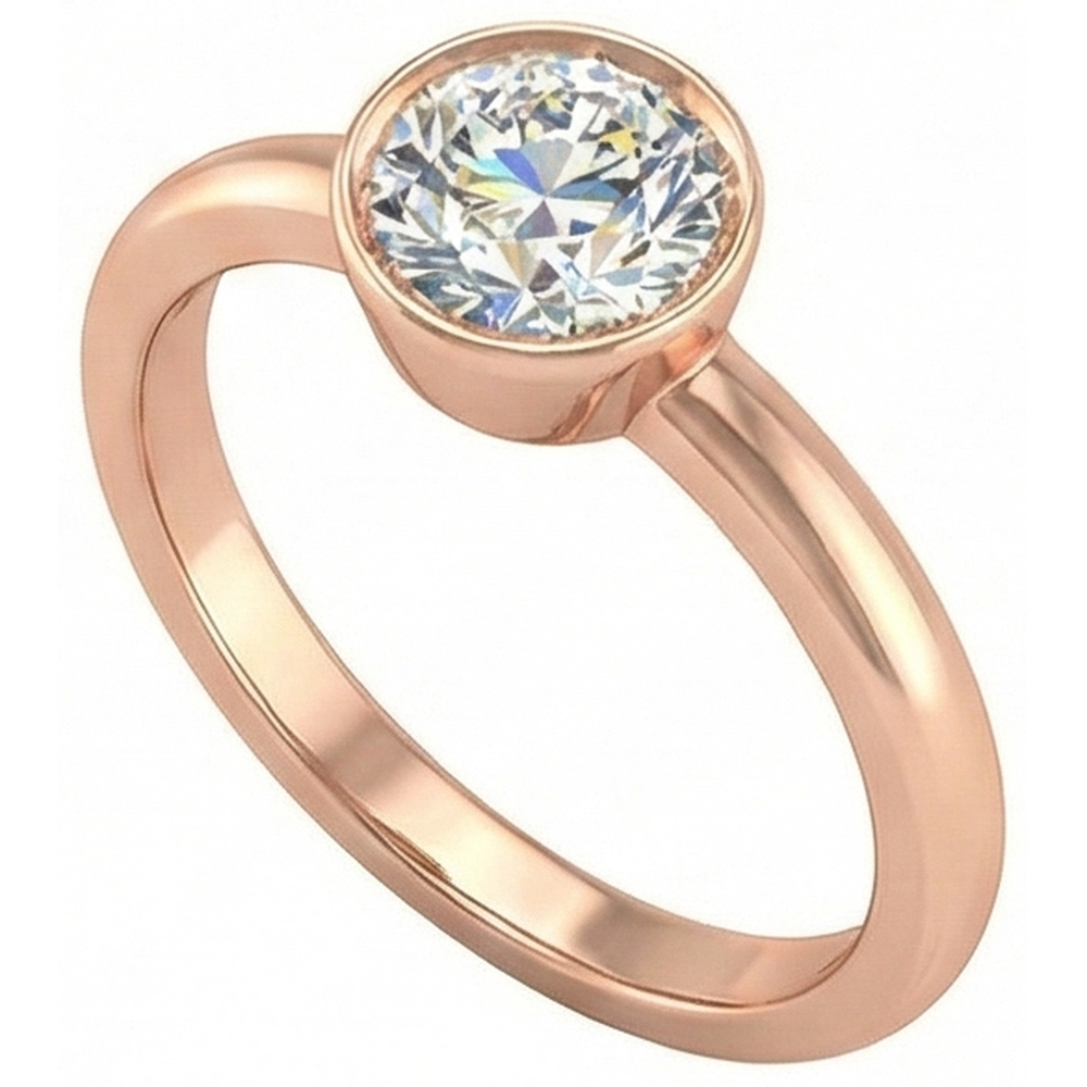 naturel round diamant 1.50carats bague détail rapproché