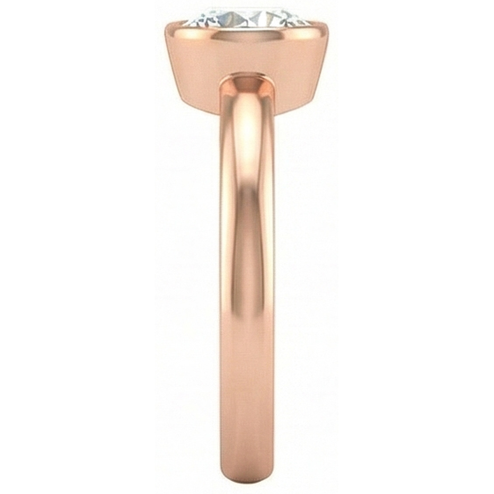 naturel round diamant 1.50carats bague sur blanc