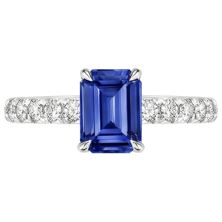 naturel diamant 4.50carats bague vue de profil
