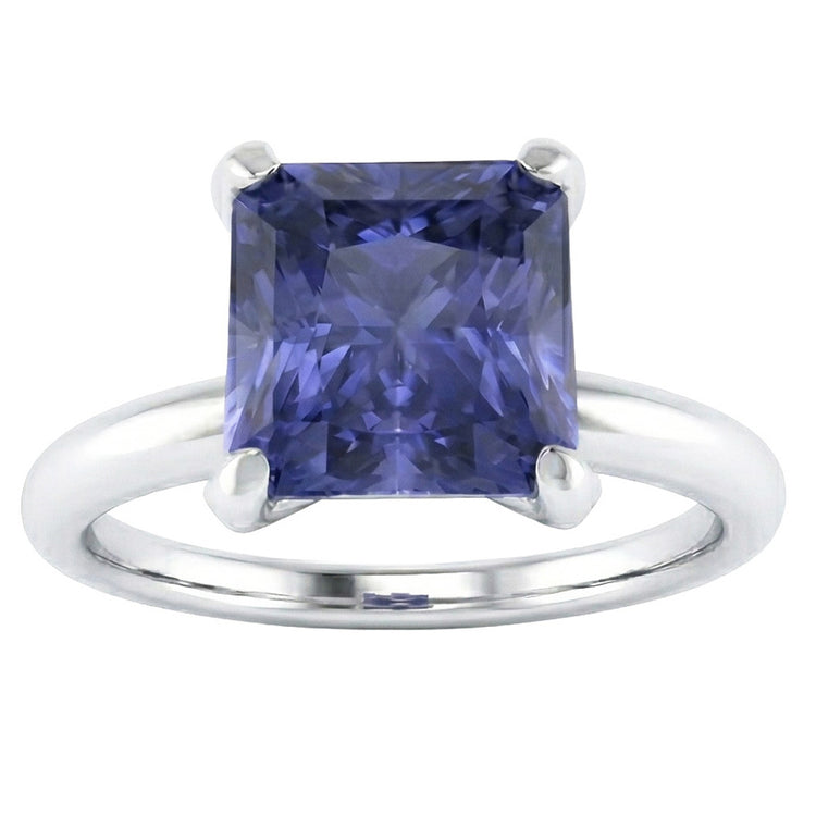 naturel radiant saphir 2.50carats bague détail rapproché