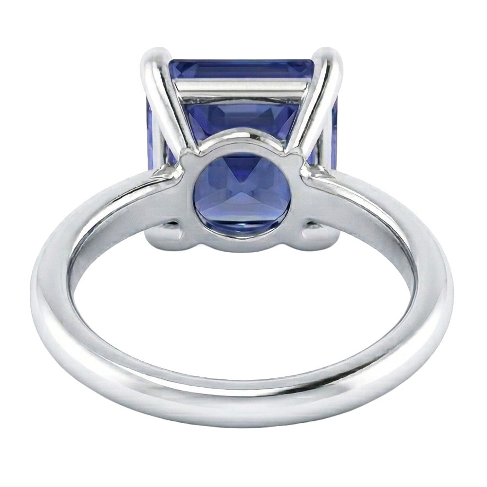 naturel radiant saphir 2.50carats bague sur blanc