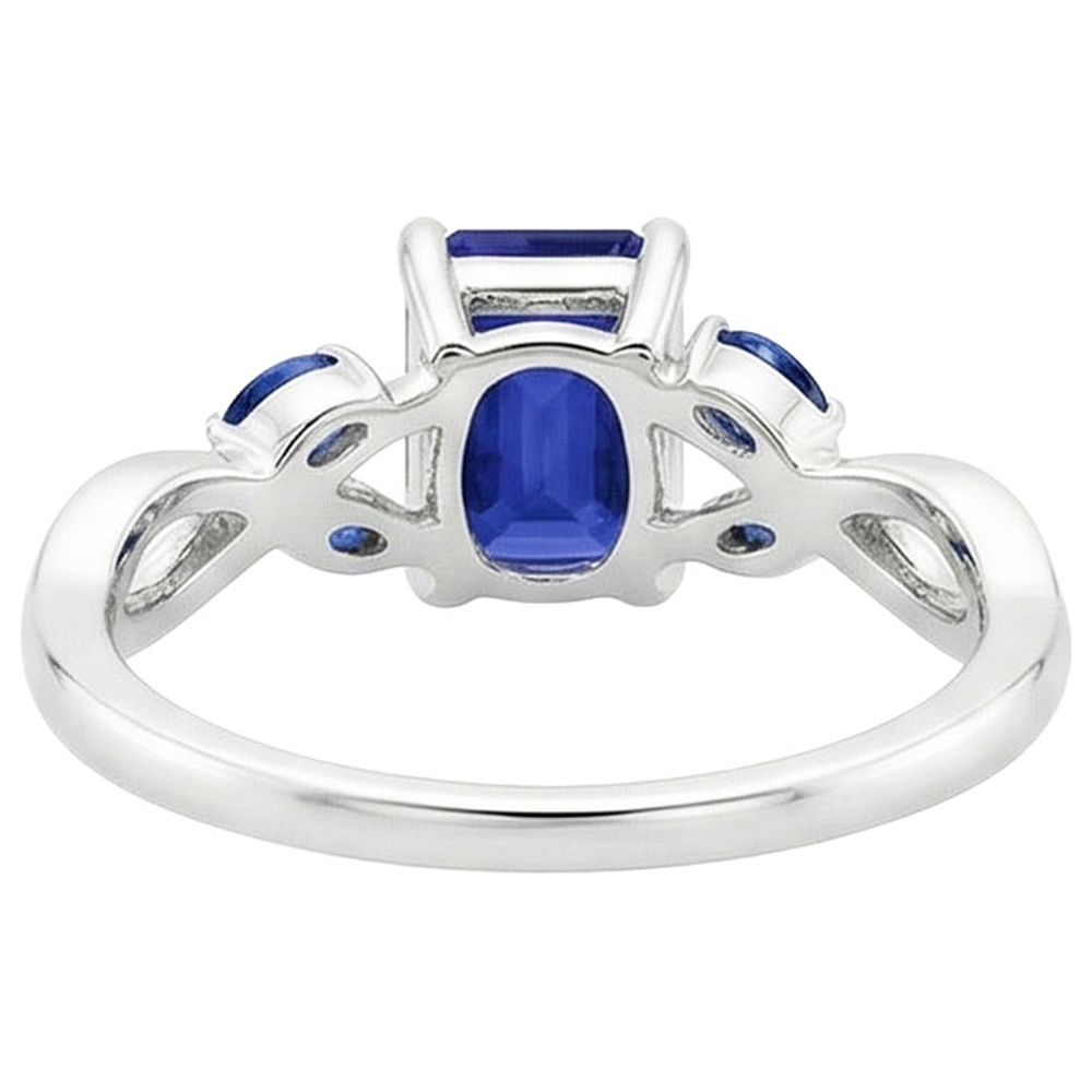 naturel marquise saphir 3.50carats bague angle de côté