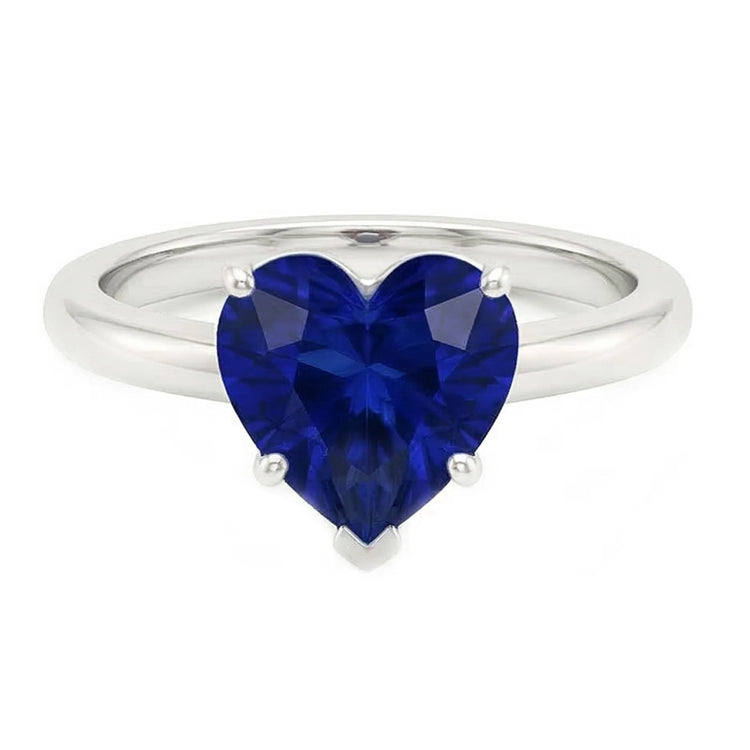 naturel heart diamant 2carats bague angle de côté