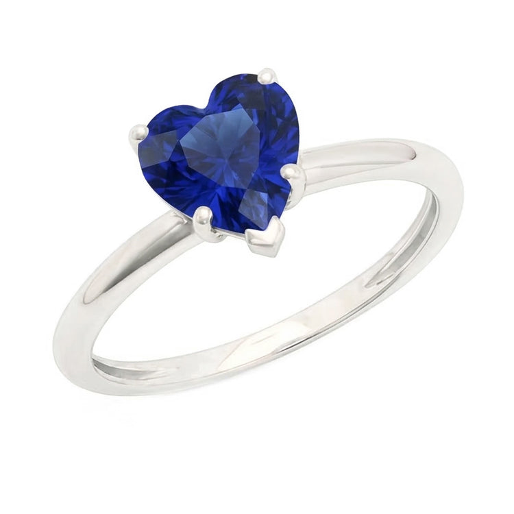 naturel heart diamant 2carats bague vue de dessus