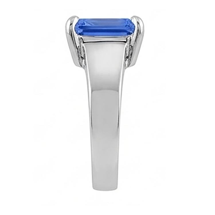 Bague Solitaire Homme Bijoux Pierre Précieuse 2.50 Carats Saphir Sri Lankais