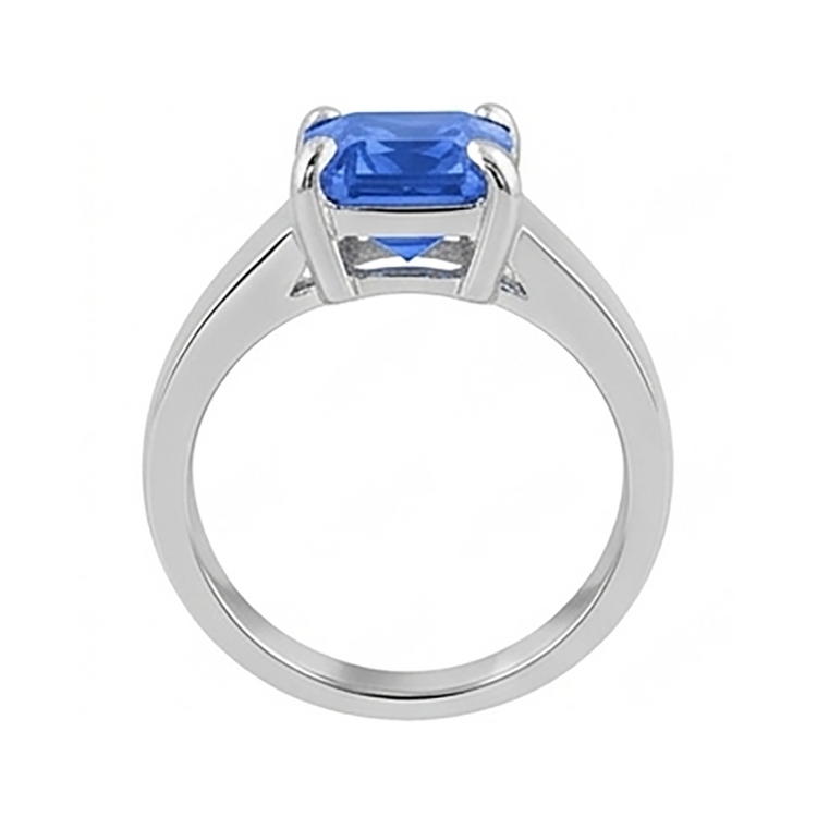 Bague Solitaire Homme Bijoux Pierre Précieuse 2.50 Carats Saphir Sri Lankais