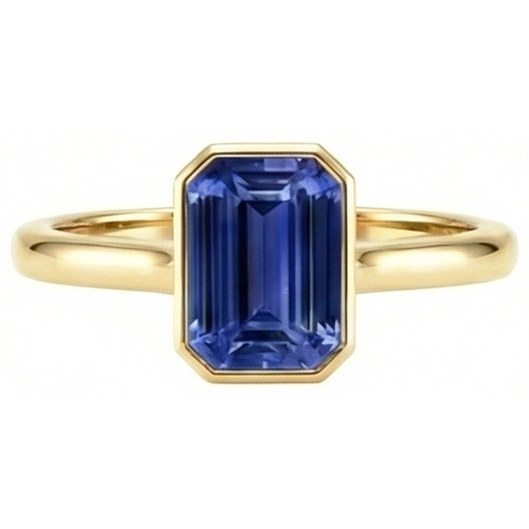 naturel diamant 3carats bague vue de profil