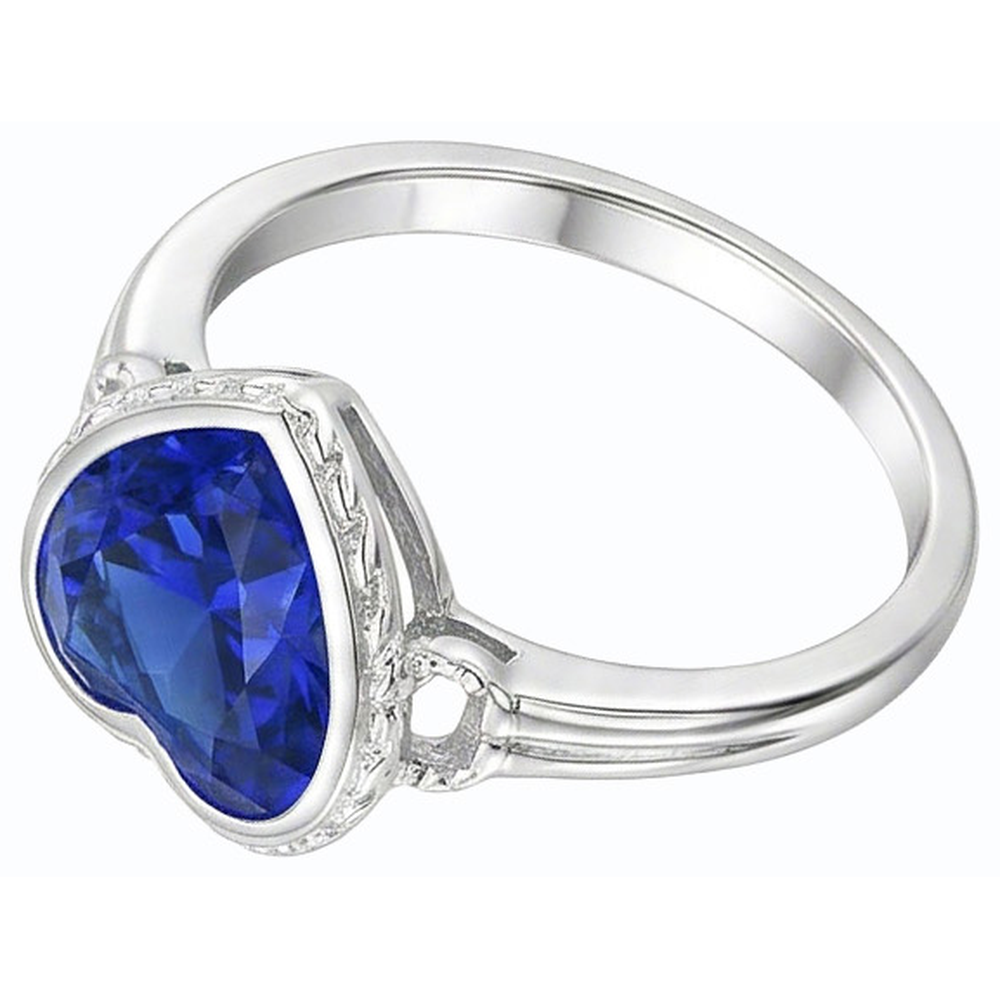 naturel heart diamant 2carats bague détail rapproché