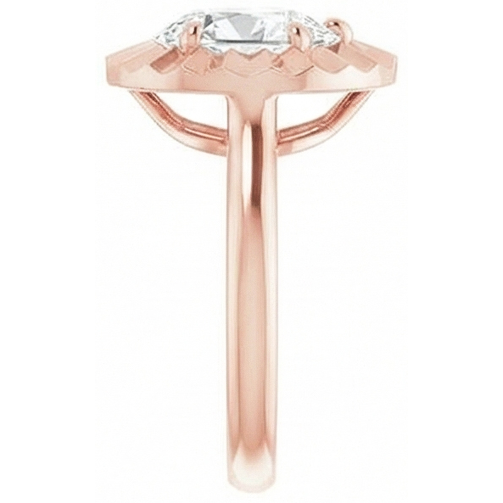 naturel pear diamant 14carats bague détail rapproché