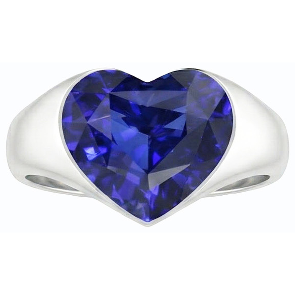naturel heart diamant 3carats bague angle de côté