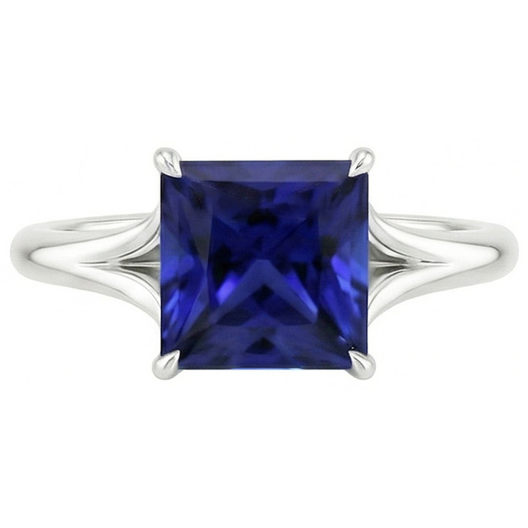 naturel diamant 5carats bague sur blanc