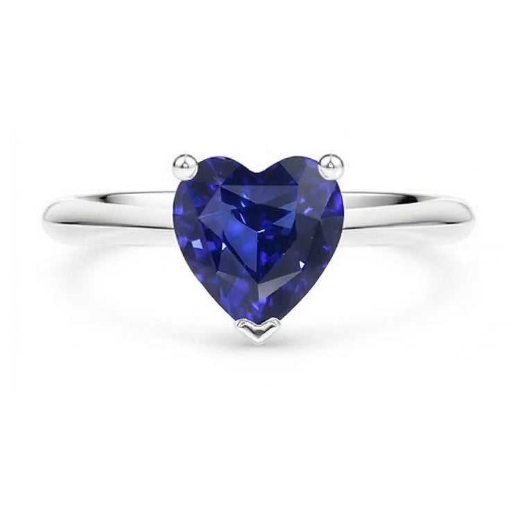 naturel heart diamant 2.50carats bague angle de côté