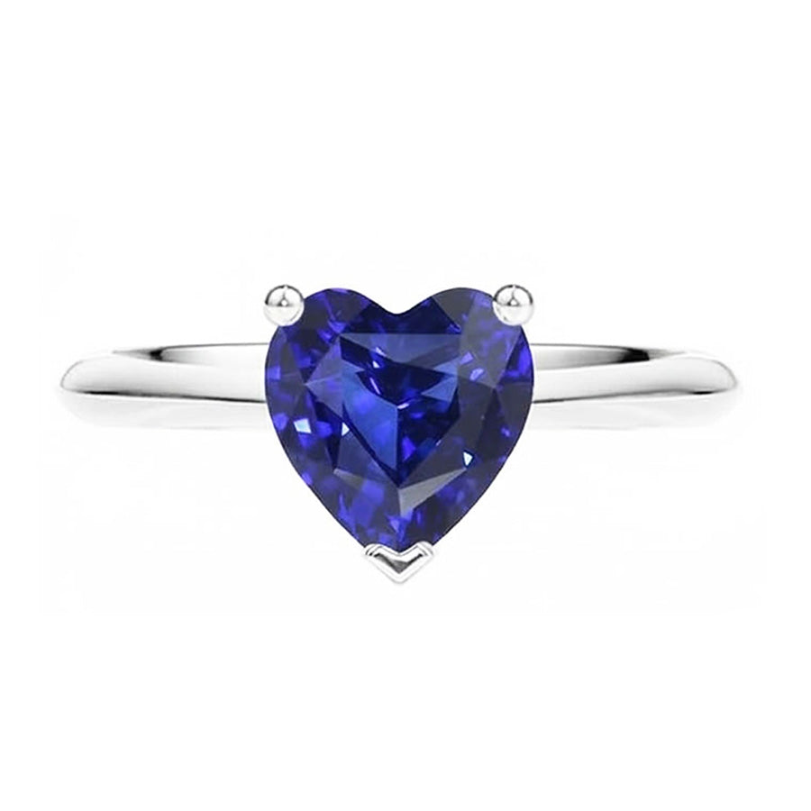 naturel heart diamant 2.50carats bague avec accents diamants