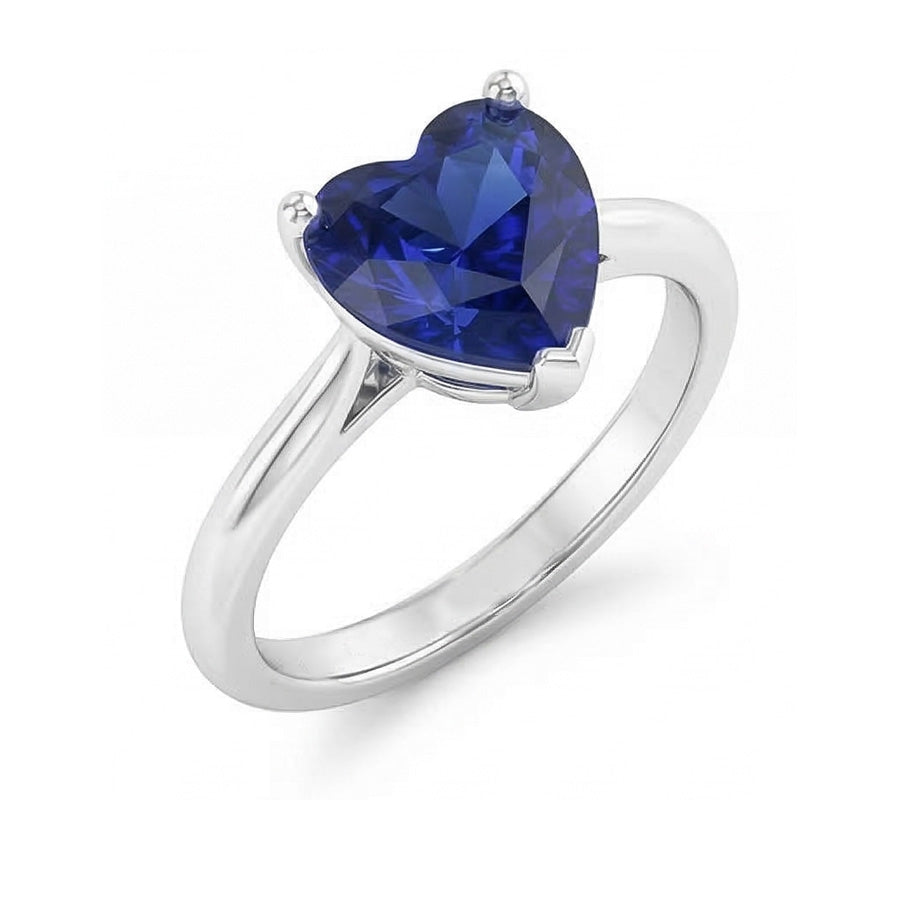 naturel heart diamant 2.50carats bague détail rapproché