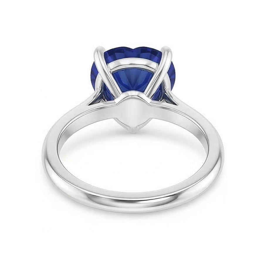 naturel heart diamant 2.50carats bague vue de profil