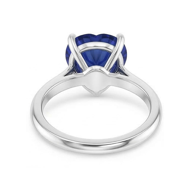 naturel heart diamant 2.50carats bague vue de profil