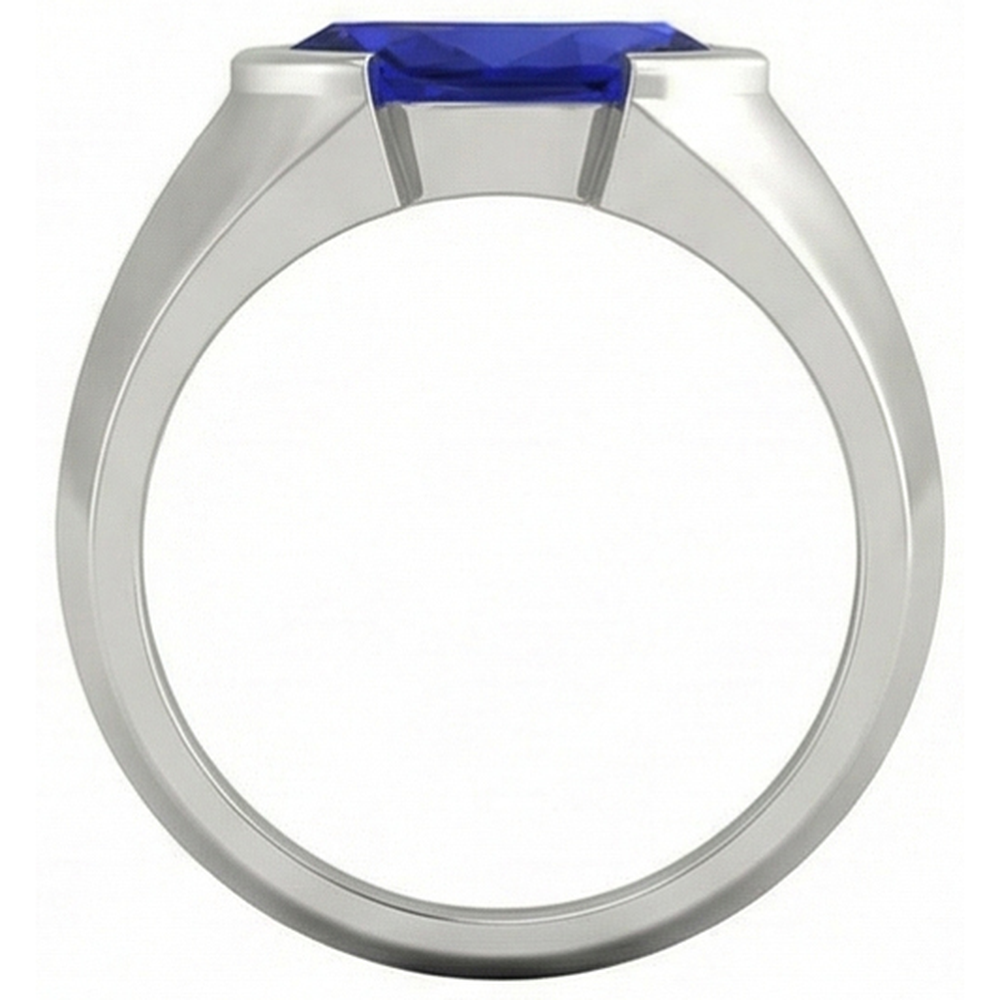 naturel marquise saphir 1carats bague sur blanc