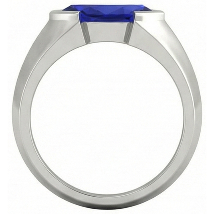 naturel marquise saphir 1carats bague sur blanc