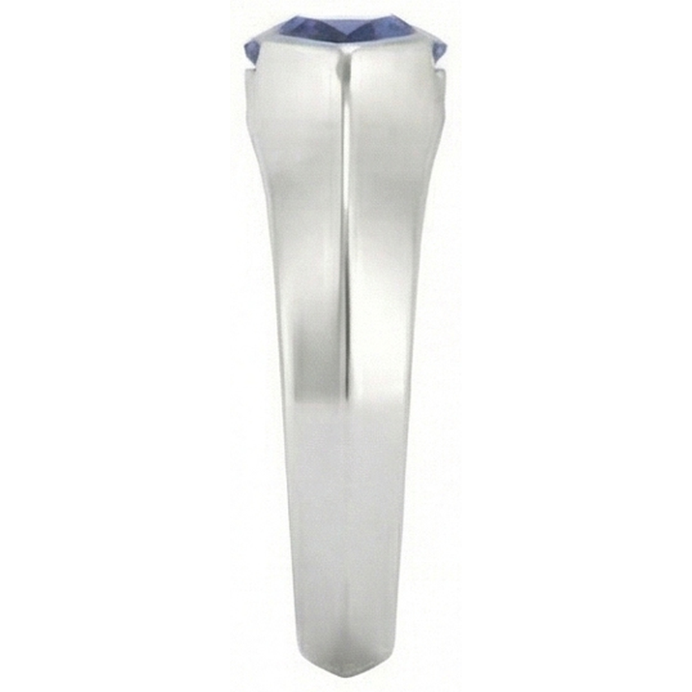naturel marquise saphir 1carats bague vue de profil