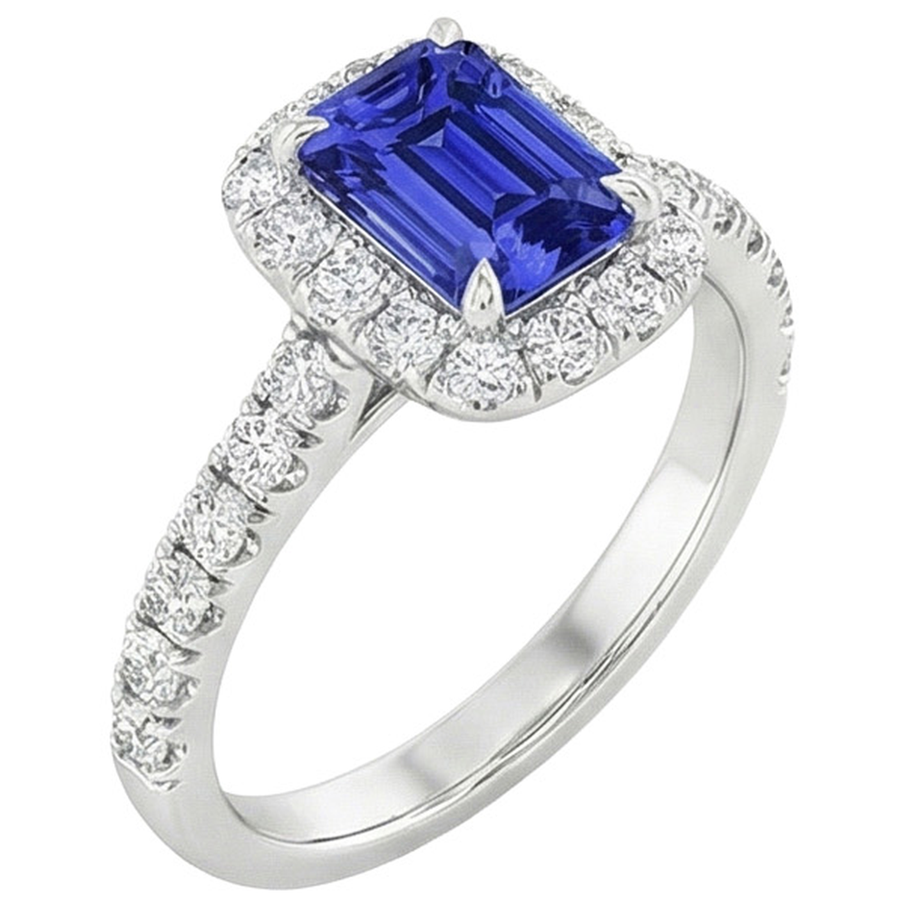 naturel diamant 5carats bague angle de côté