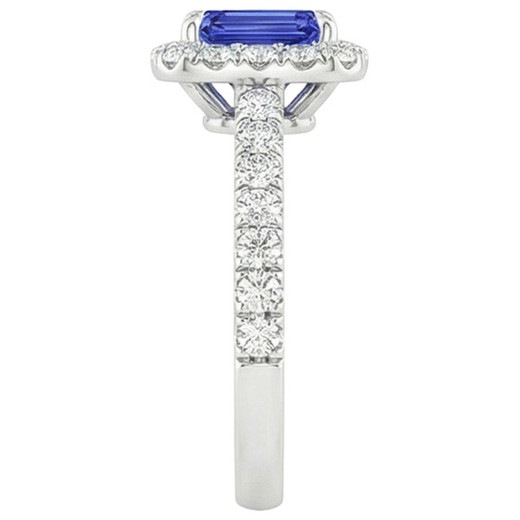 naturel diamant 5carats bague vue de profil