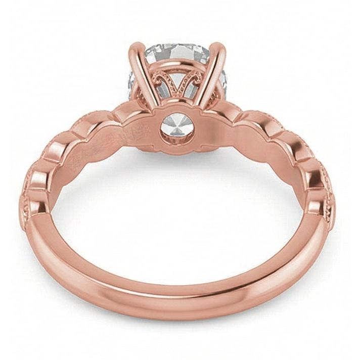 naturel oval diamant 3.25carats bague avec accents diamants