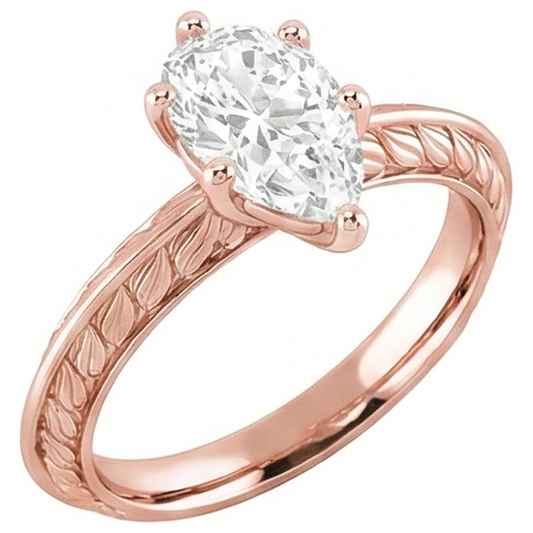 naturel pear diamant 3.50carats bague angle de côté