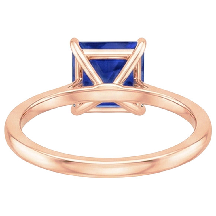 naturel princess saphir 3.50carats bague sur blanc