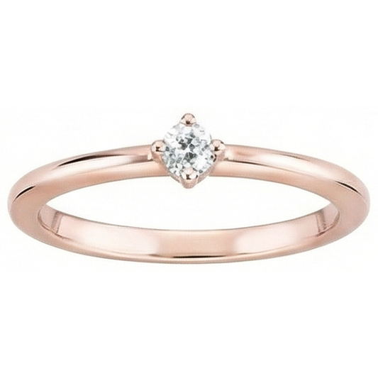 naturel round diamant 1carats bague angle de côté