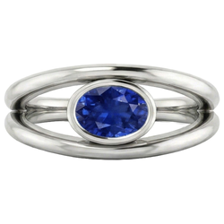 Bague Saphir Naturel 2 Carats