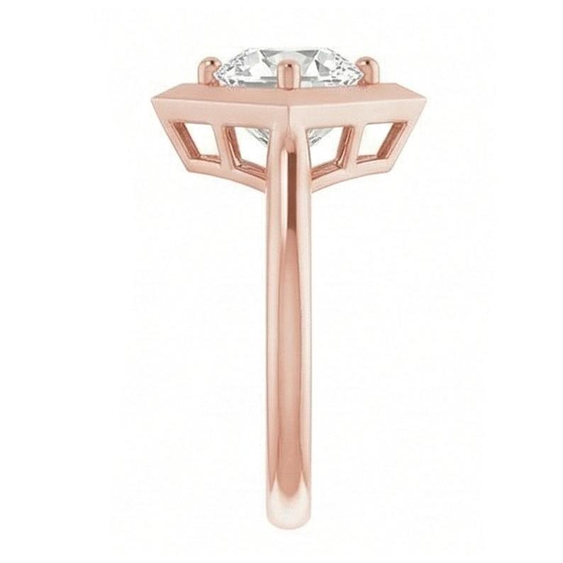 naturel oval diamant 1.55carats bague détail rapproché