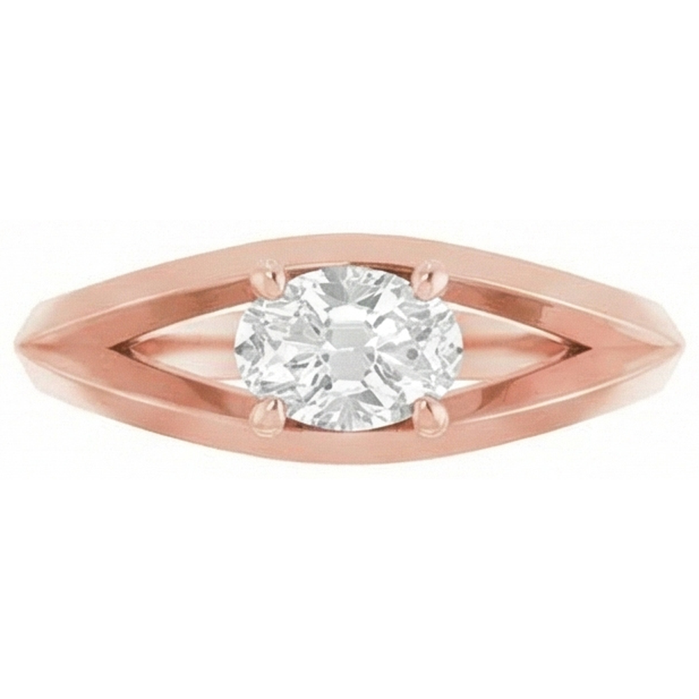 naturel oval diamant 3carats bague détail rapproché