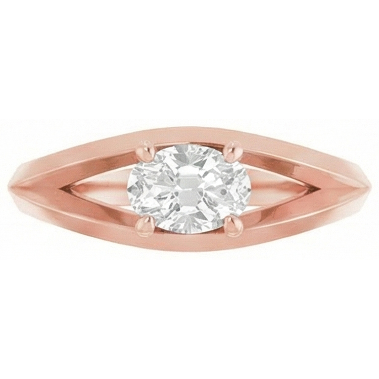 naturel oval diamant 3carats bague détail rapproché