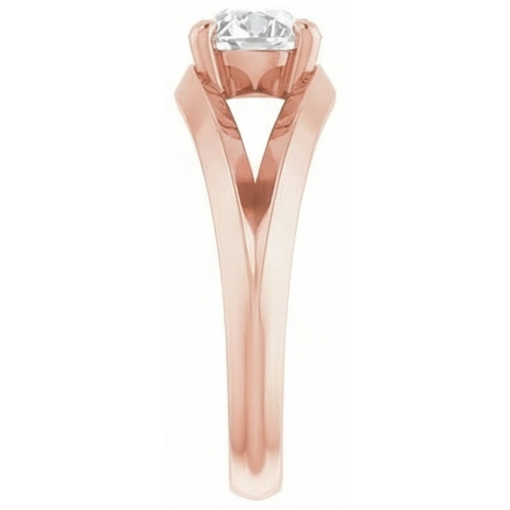 naturel oval diamant 3carats bague vue de dessus