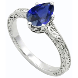 Bague Saphir Naturel 2 Carats