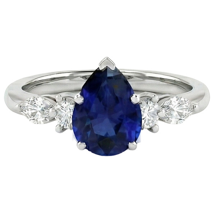 naturel marquise diamant 3.50carats bague détail rapproché