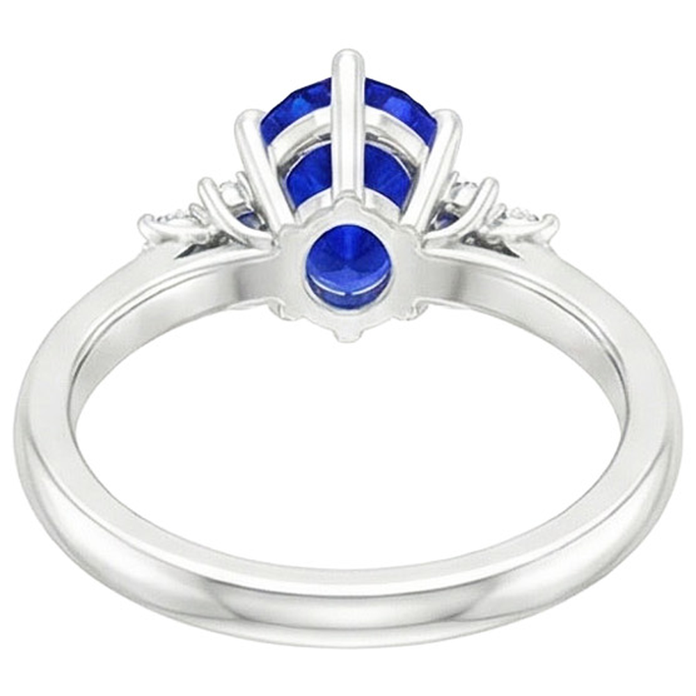naturel pear diamant 5carats bague angle de côté