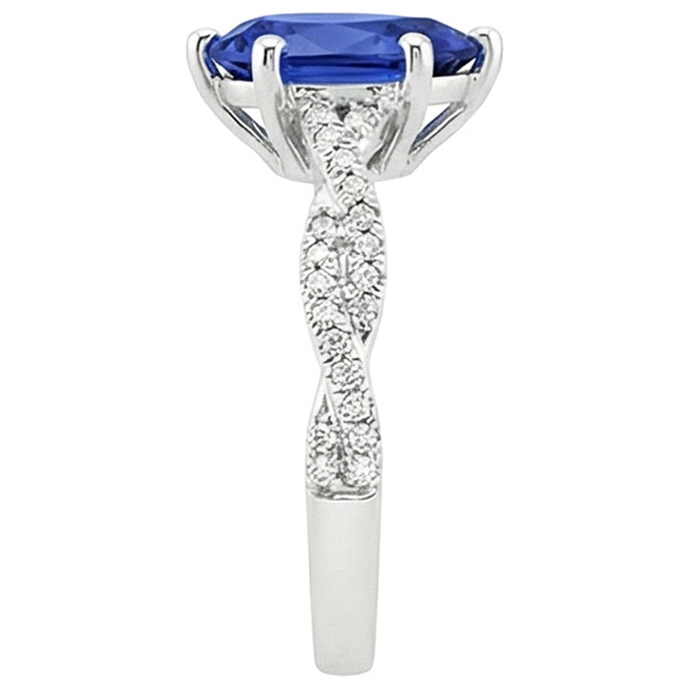 naturel pear diamant 5.50carats bague sur blanc