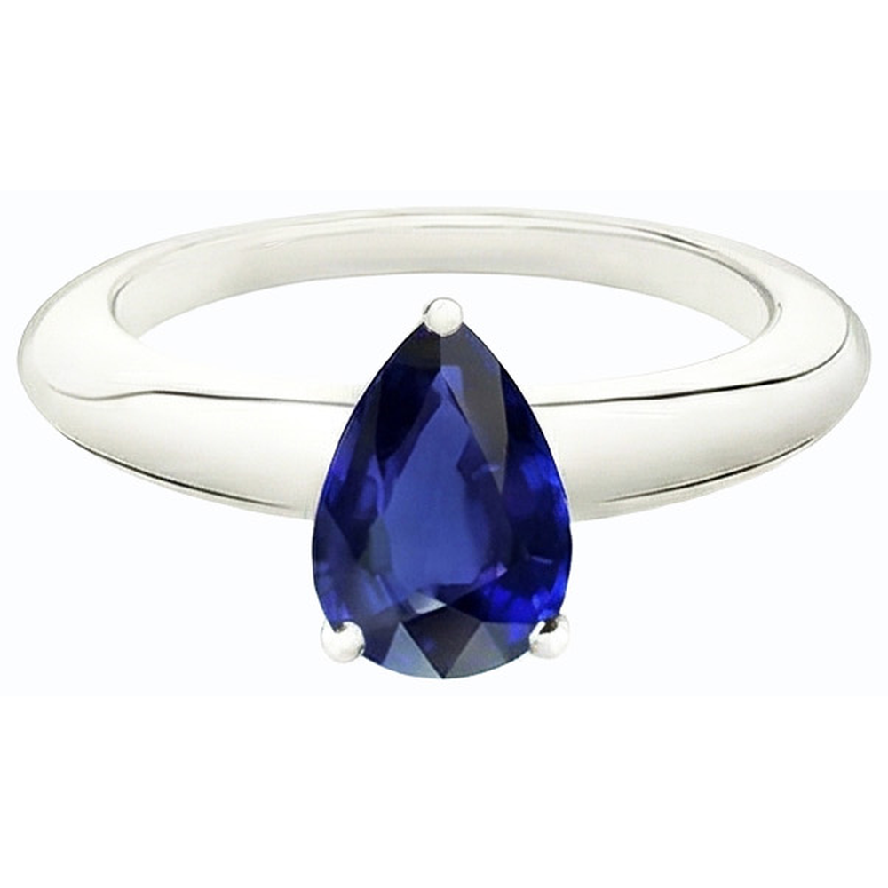 naturel pear diamant 2.50carats bague détail rapproché