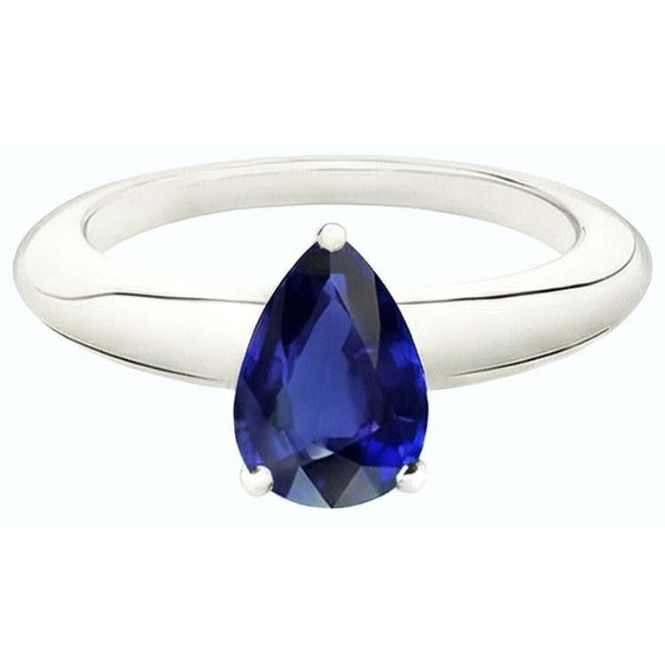 naturel pear diamant 2.50carats bague détail rapproché