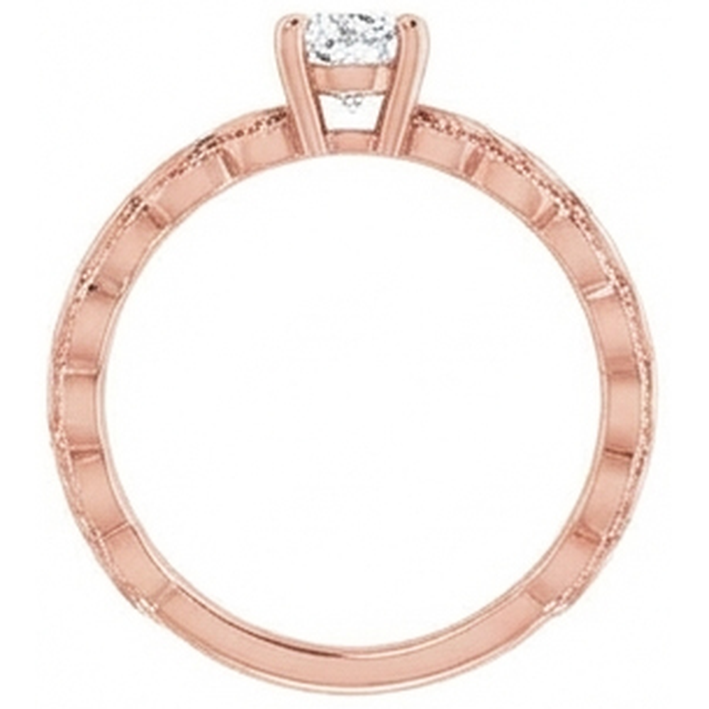 naturel pear diamant 1.50carats bague angle de côté