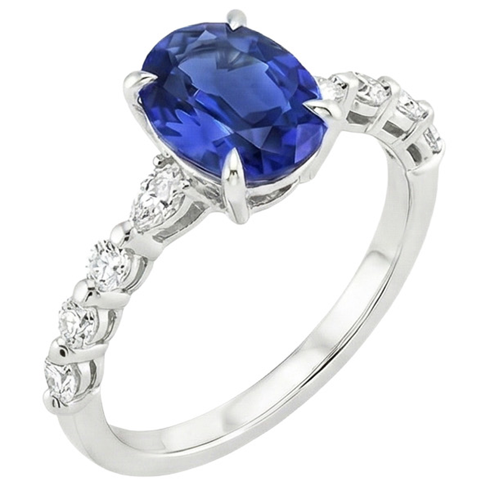 naturel round diamant 4carats bague angle de côté