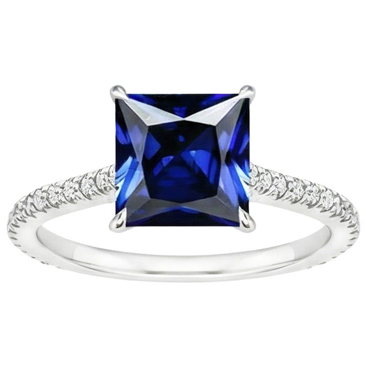 naturel diamant 6carats bague vue de profil