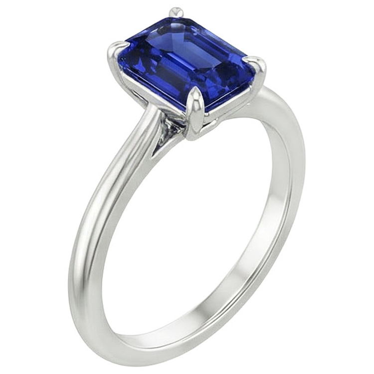 naturel radiant saphir 3carats bague détail rapproché