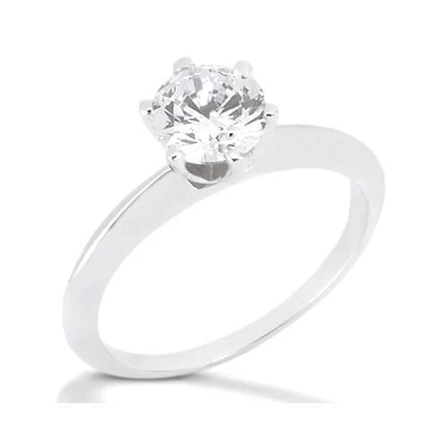 Bague Solitaire Réel Diamant 1 Carat Femme Bijoux