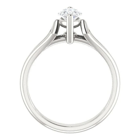 Bague Solitaire Réel Diamant 1.50 Carats Monture Panier Femme Bijoux