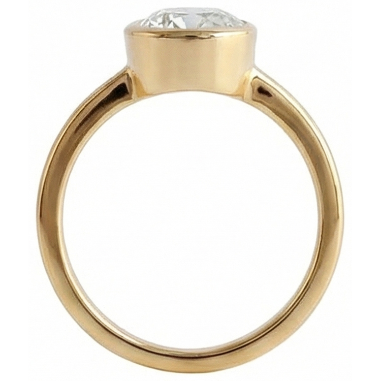 naturel round diamant 1.50carats bague avec accents diamants